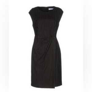 WEILI ZHENG Pinstriped Dress size small